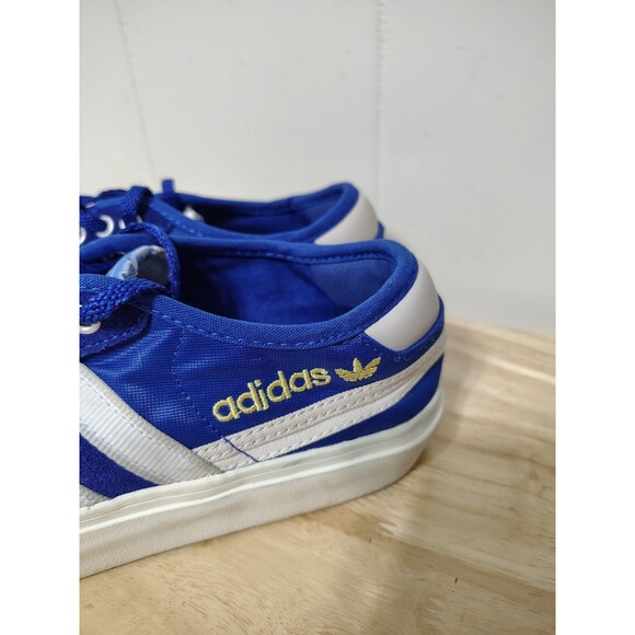 Adidas Low Top Lace Up Skate Board Shoes Navy w White Stripe Size 7.5 #029005